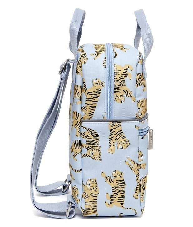 Petit Monkey kinderrugzak tijger grijs S 8719244223121