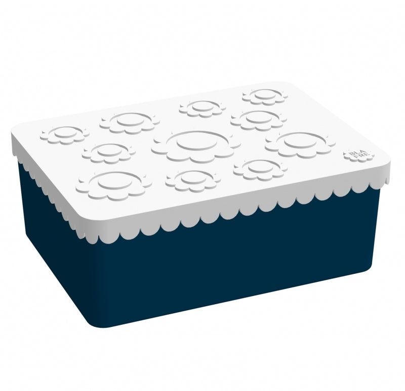 BLAFRE lunchbox flower navy wit