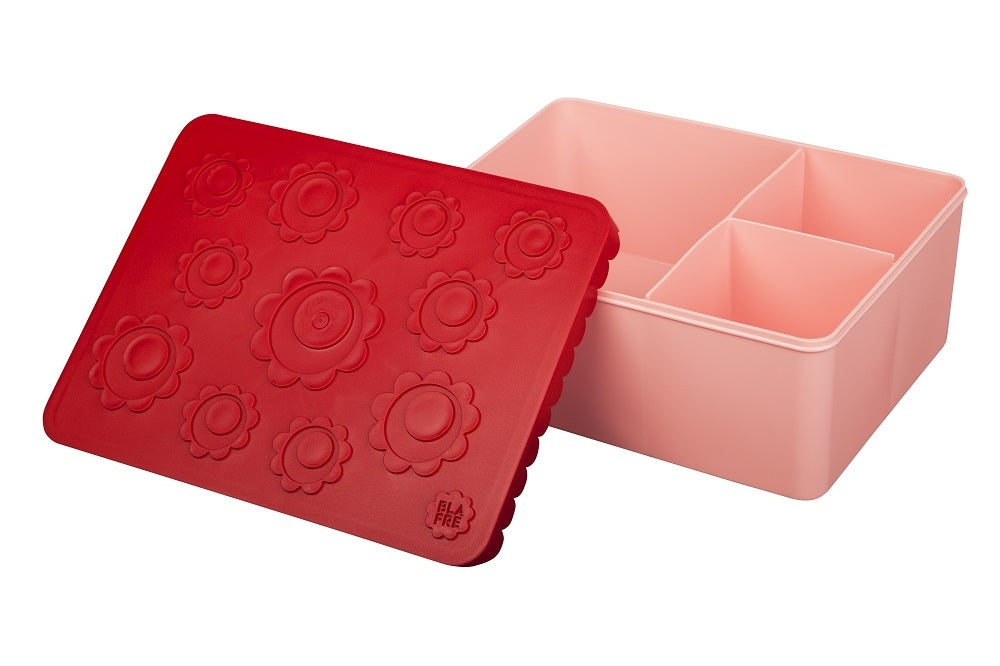 BLAFRE lunchbox flower roze rood