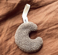 Dappermaentje speendoekje maan teddy koffie