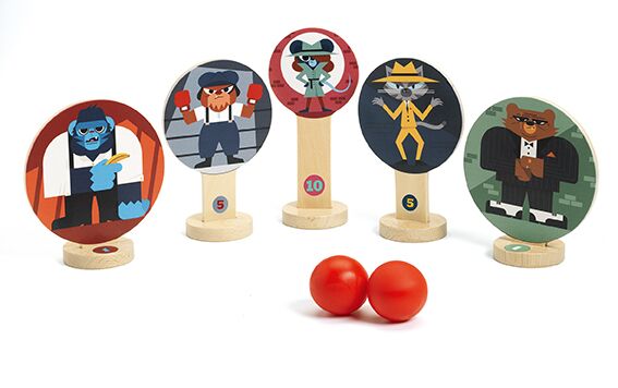 DJECO ballen gooien Bad'nimals 4-8 jr