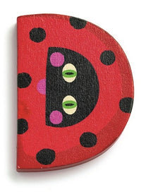 DJECO houten letter animals D