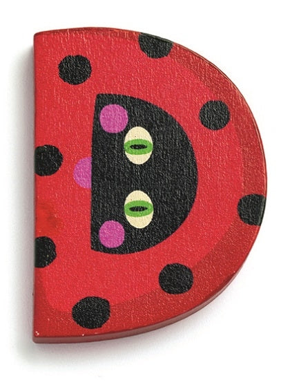 DJECO houten letter animals D