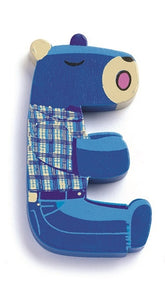 DJECO houten letter animal E