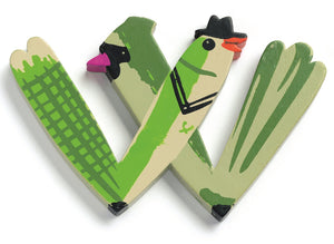 DJECO houten letteranimal W