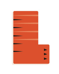 DJECO houten letter designed animal L