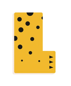DJECO houten letter designed animal L