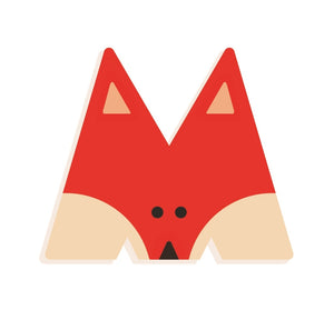 DJECO houten letter designed animal M