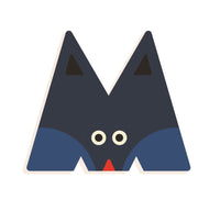 DJECO houten letter designed animal M