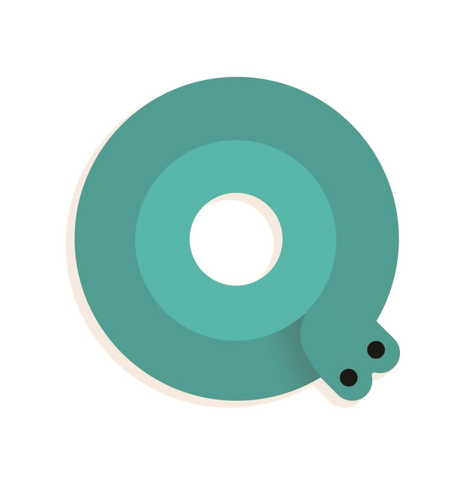 DJECO houten letter designed animal Q