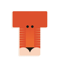 DJECO houten letter designed animal T