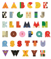 DJECO houten letter designed animal M