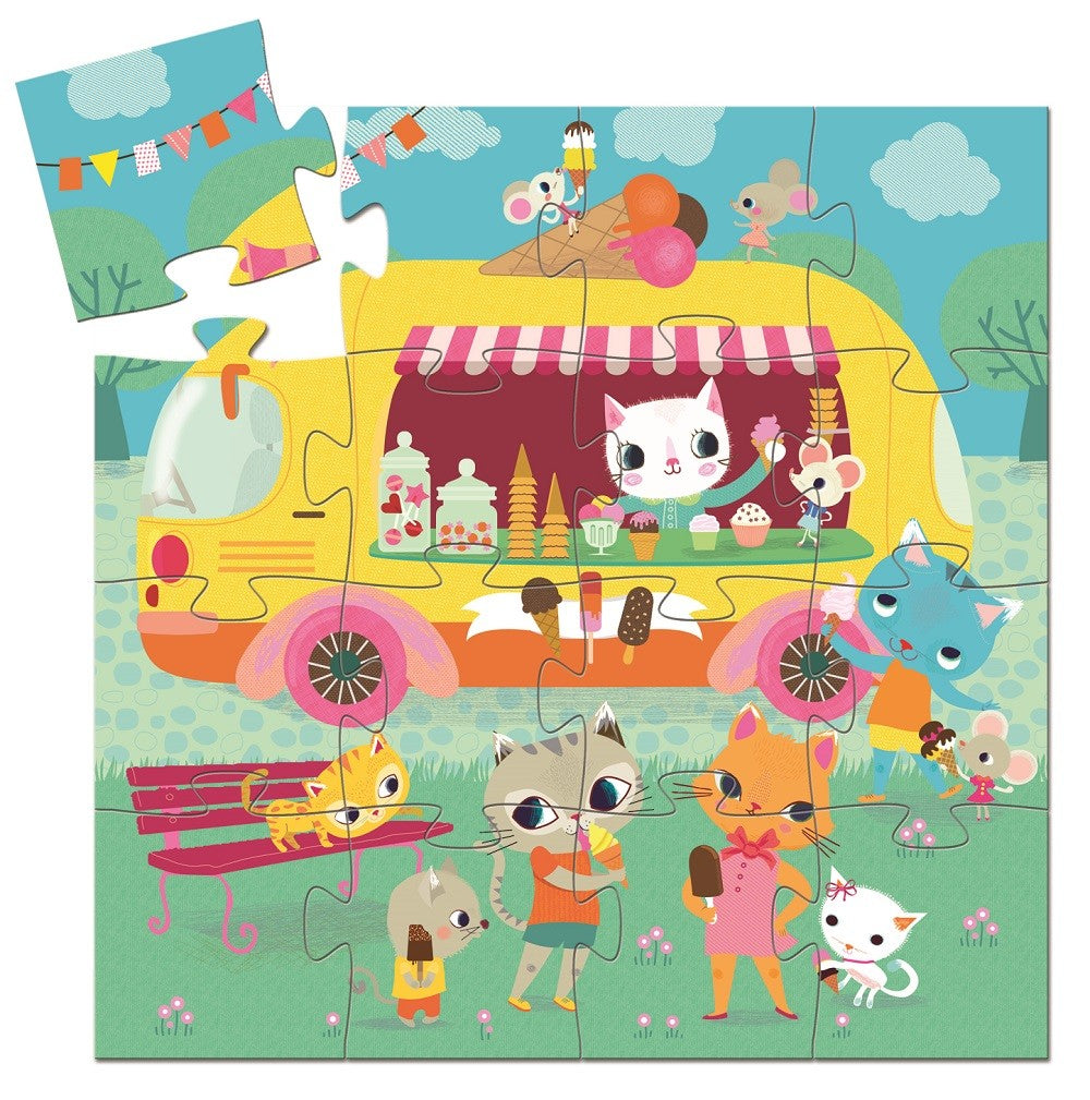 DJECO puzzel ice cream truck 2 jr / 16 stks kopen