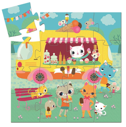 DJECO puzzel ice cream truck 2 jr / 16 stks