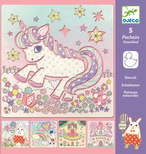 DJECO tekensjablonen KawaÏland 4 jr+