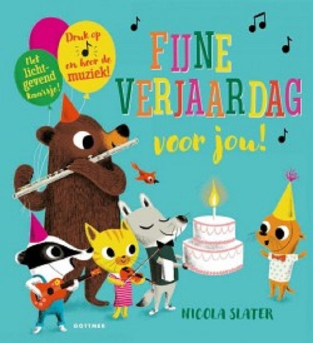 Fijne verjaardag voor jou! - geluidenboek 1 jr+