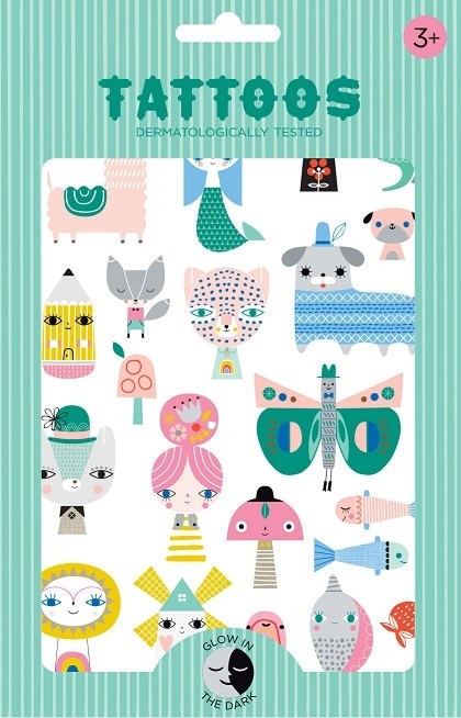 Petit Monkey glow in the dark tattoo's Leopard