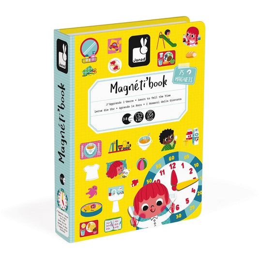 JANOD magneetboek klok kijken 3 jr+