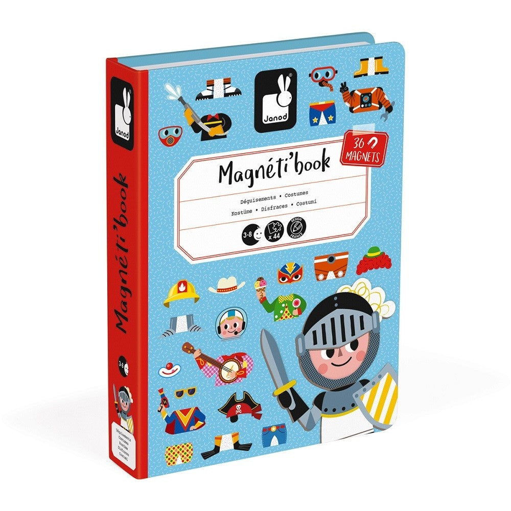 JANOD magneetboek kostuums jongens 3 jr+