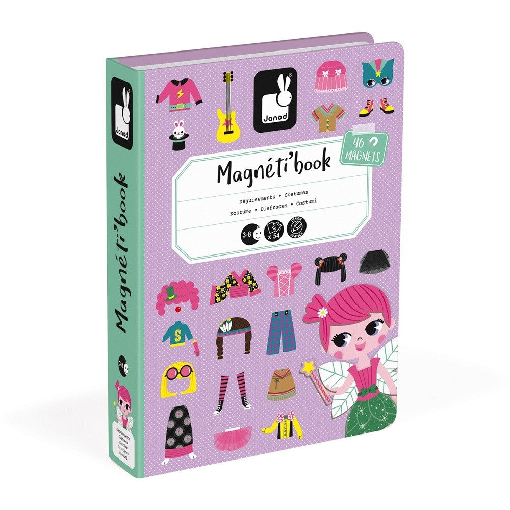 JANOD magneetboek kostuums meisjes 3 jr+