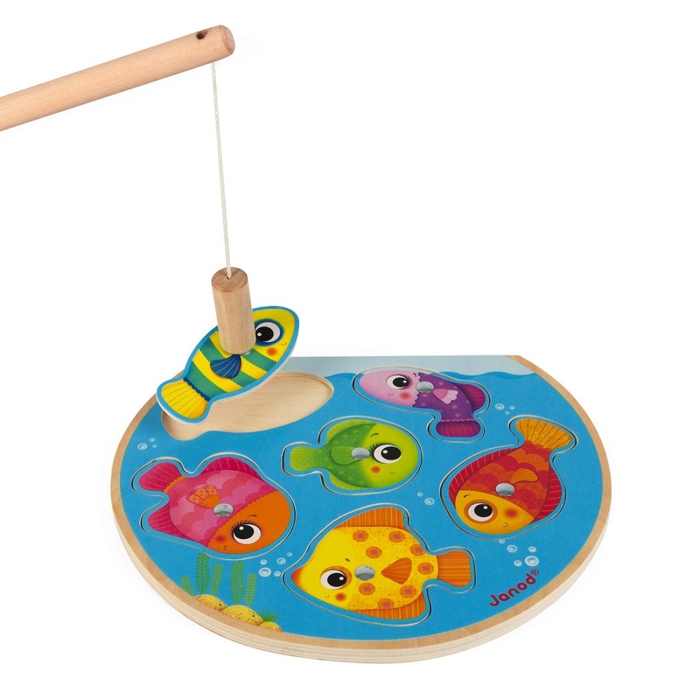 JANOD puzzel spel speedy fish 18 m+