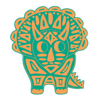 JANOD scratch art Dinos 5jr+