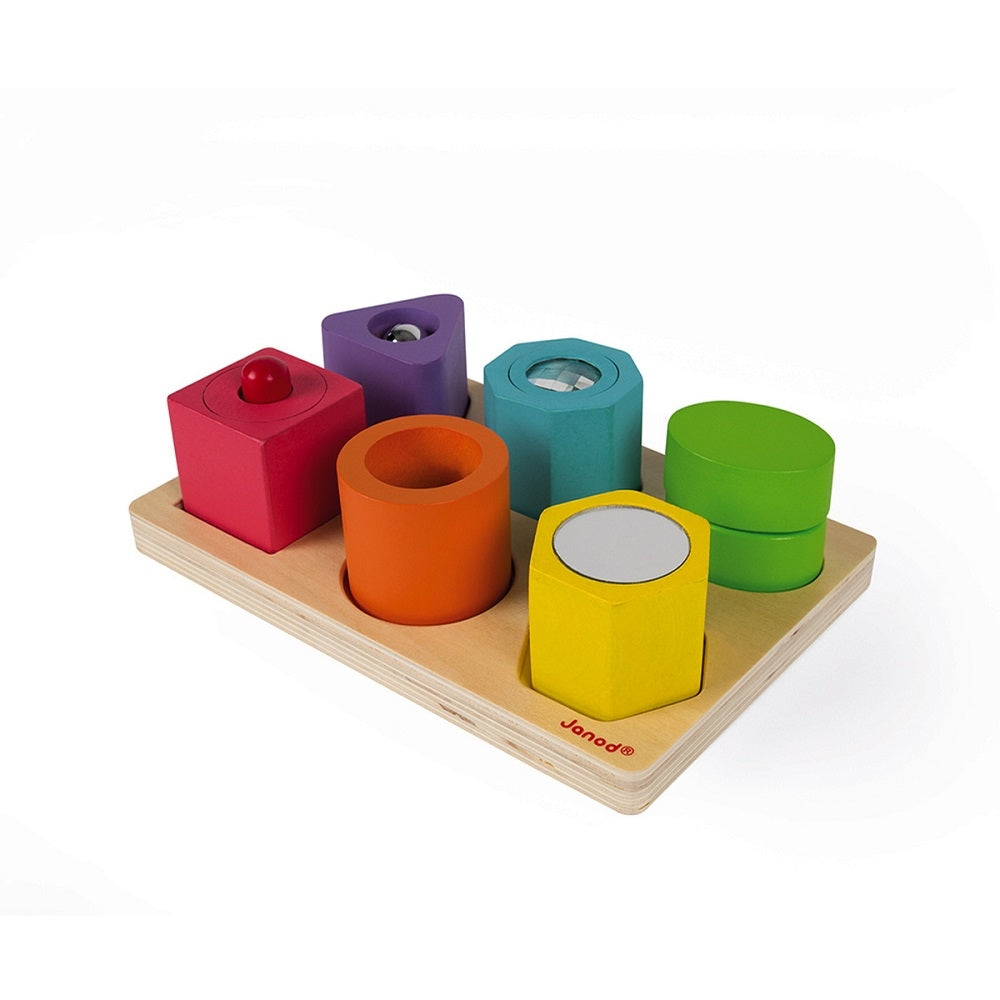 JANOD wood vorm + geluid puzzel 12 mnd+