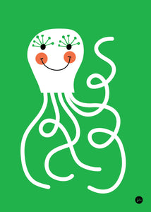 Petit Monkey poster octopus 50 x 70 cm
