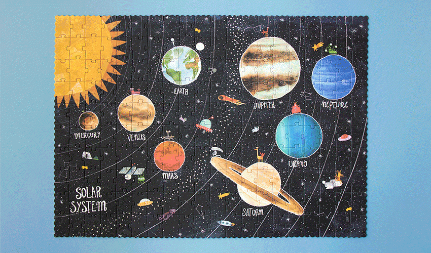 LONDJI puzzel discover the planets 6 jr+ / 200 stks