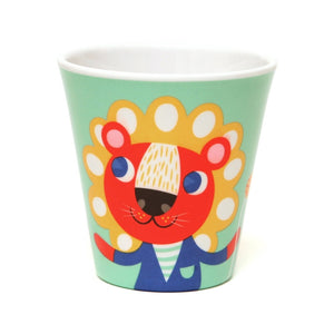 Petit Monkey melamine beker leeuw en tijger munt