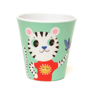 Petit Monkey melamine beker leeuw en tijger munt