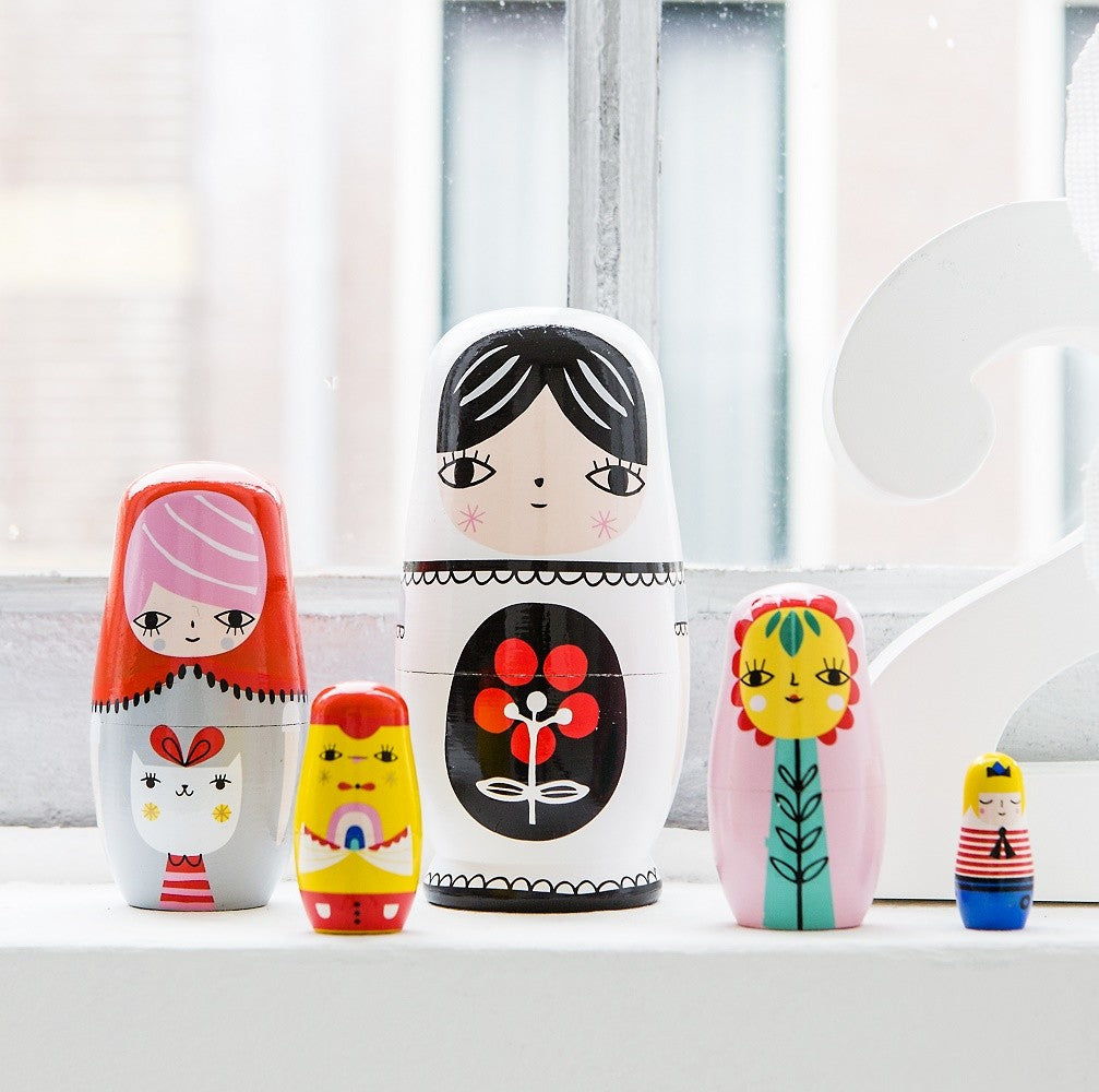 Petit Monkey nesting dolls Fleur & Friends ND4-R