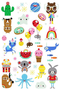 Petit Monkey glow in the dark tattoo's Koala crazyness