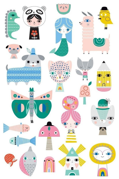 Petit Monkey glow in the dark tattoo's Leopard