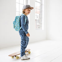 Petit Monkey kinderrugzak airplanes blue