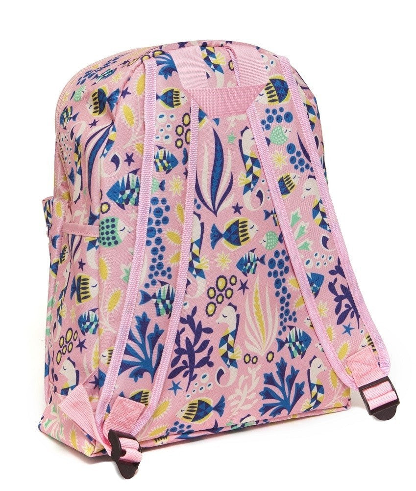 Petit Monkey kinderrugzak under the sea pink