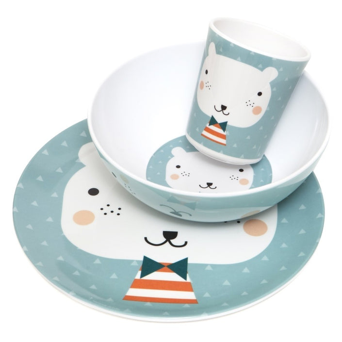 Petit Monkey melamine bord bear triangles