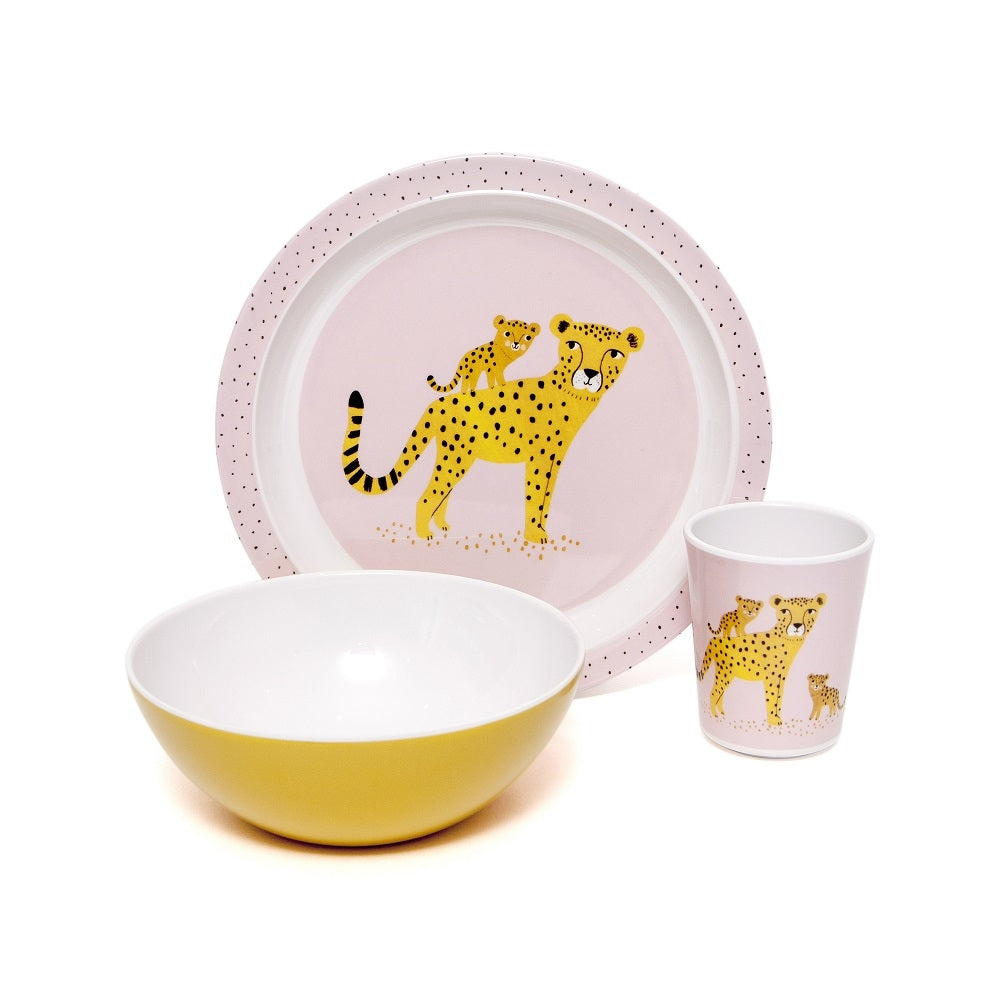 Petit Monkey melamine bord leopard orchid rand kopen