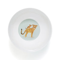 Petit Monkey melamine kom leopard aqua