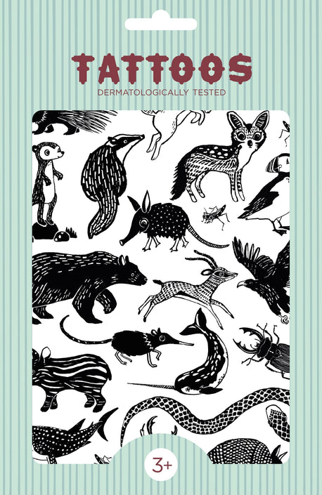 Petit Monkey tattoo's Black animals