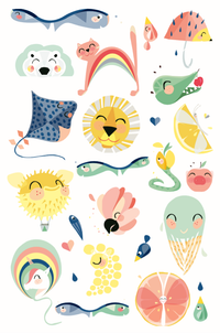 Petit Monkey tattoo's Shiny lion glow in the dark