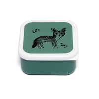 Petit Monkey snackbox set Black animals salie 12 x 12 cm
