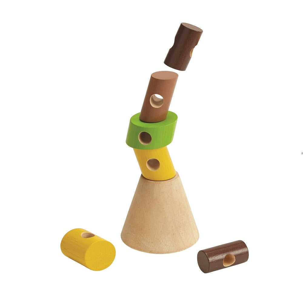 Plan Toys stapel en rijgspel 3 jr+ 4004638