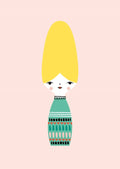 Petit Monkey ansichtkaart Miss Beehive