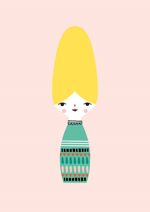 Petit Monkey ansichtkaart Miss Beehive