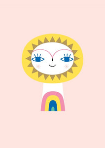 Petit Monkey ansichtkaart Mr Sun