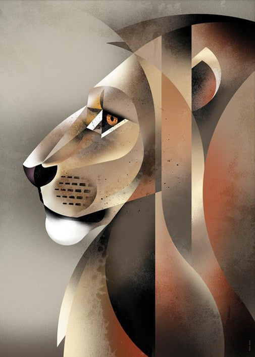 Poster Dieter Braun Lion 50 x 70 cm