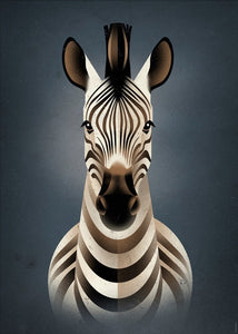 Dieter Braun poster Zebra 50 x 70 cm