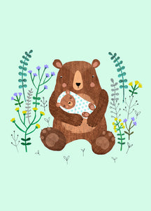 Petit Monkey ansichtkaart Baby bear