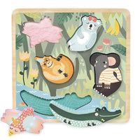 VILAC voelpuzzel jungle 5 stks / 18 m+